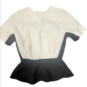 Color block peplum top